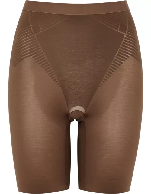 Spanx Thinstincts 2.0 Mid-thigh Shorts - Brown