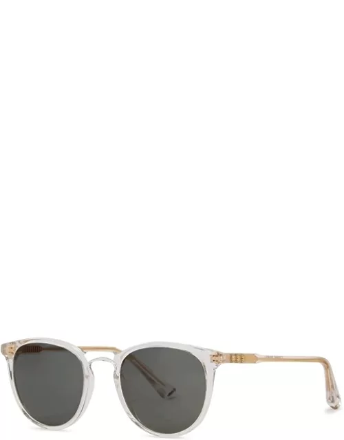 Taylor Morris Eyewear George Arthur Clear Round-frame Sunglasses - Crysta