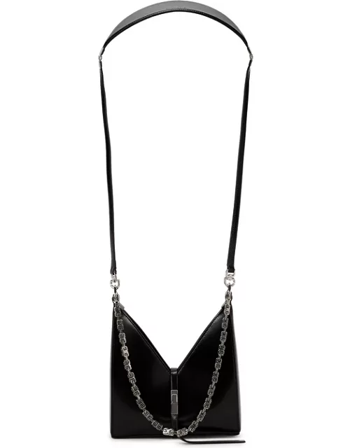 Givenchy Cut Out Mini Black Leather Shoulder Bag