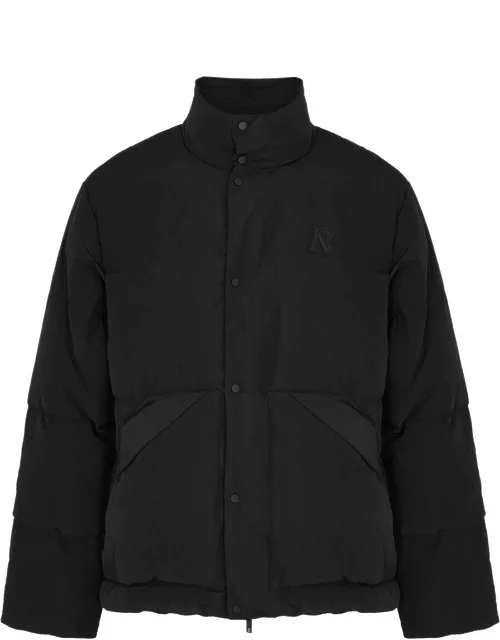 Represent Quilted Shell Jacket - Black