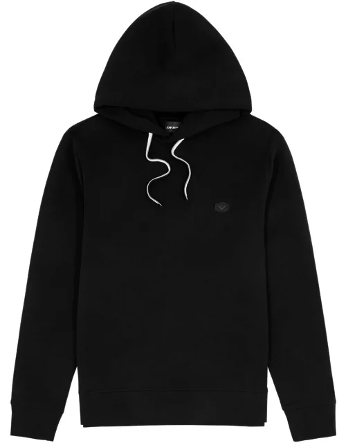 Emporio Armani Logo Hooded Jersey Sweatshirt - Black