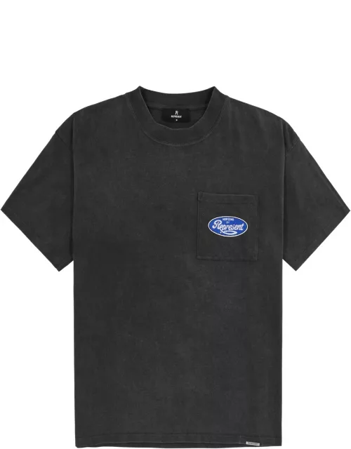 Represent Classic Parts Printed Cotton T-shirt - Black