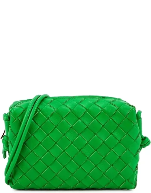 Bottega Veneta Intrecciato Mini Green Leather Camera Bag