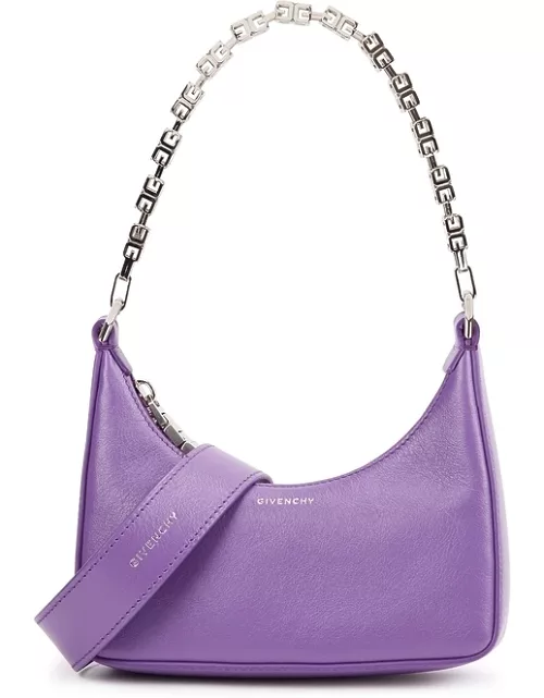Givenchy Moon Cut Out Mini Leather Shoulder Bag, Shoulder Bag, Purple