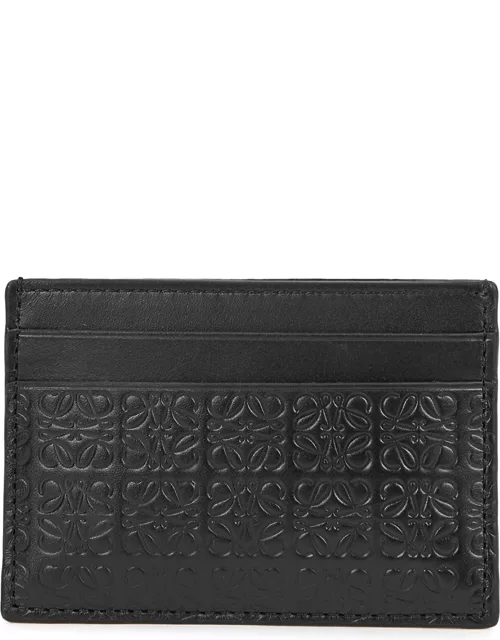 Loewe Anagram Black Leather Card Holder