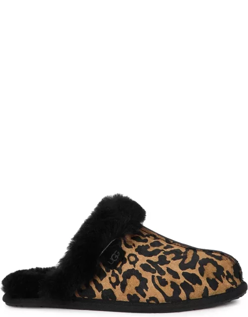 Ugg Scuffette II Panther-print Calf Hair Slippers - Leopard