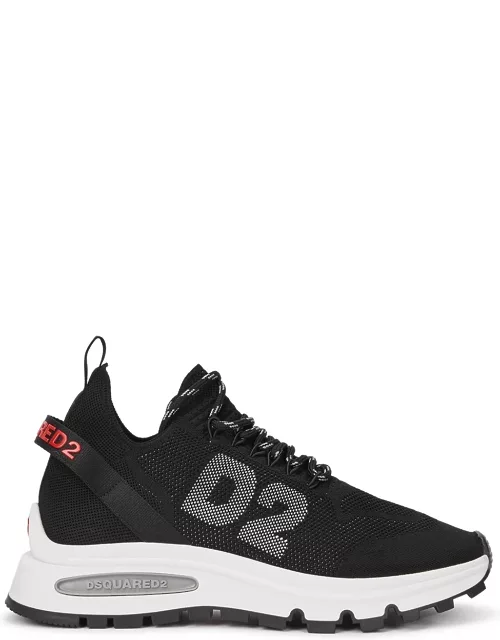Dsquared2 Run DS2 Black Stretch-knit Sneakers