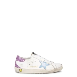Golden Goose Superstar Distressed Leather Sneakers (IT28-IT35) - White - 12.5 JNR