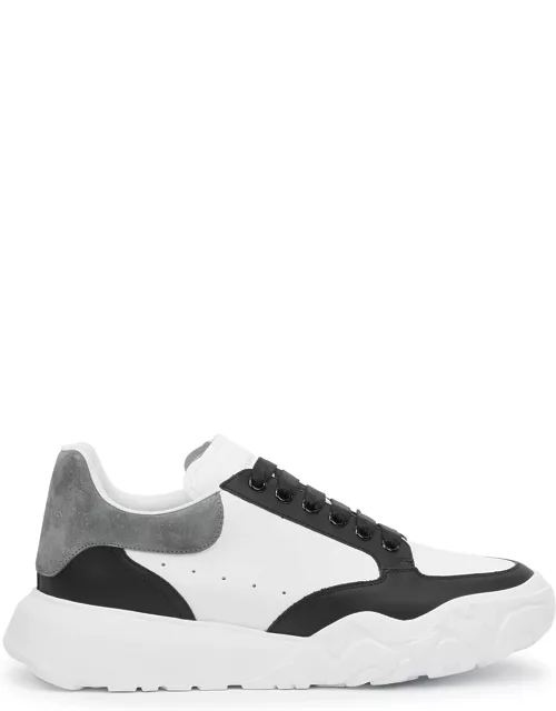 Alexander McQueen Court White Panelled Leather Sneakers