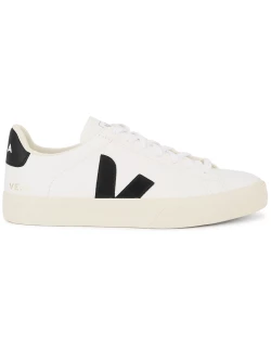 Veja Campo White Leather Sneakers, Sneakers, Grained Leather, White