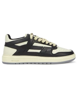 Represent Reptor Panelled Leather Sneakers - Black And White