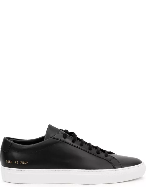 Common Projects Achilles Black Leather Sneakers - Black And White