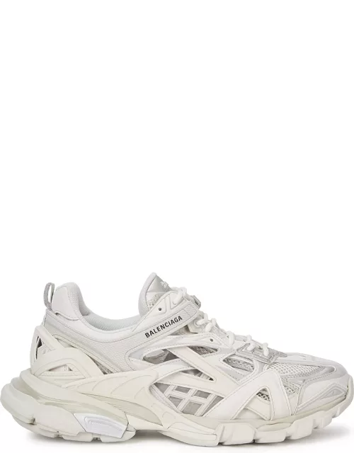 Balenciaga Track 2.0 White Panelled Mesh Sneakers