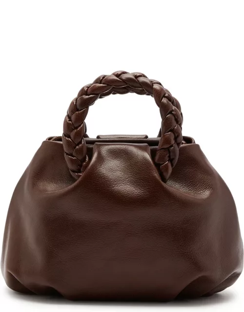 Hereu Bombon Medium Leather top Handle bag - Brown