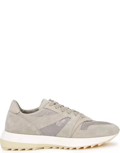 Fear Of God Grey Panelled Mesh Sneakers - Light Grey