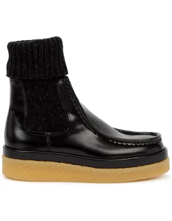 Chloé Jamie Black Leather Ankle Boots