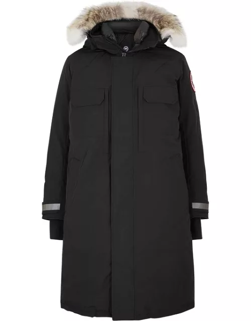 Canada Goose Westmount Black Fur-trimmed Artic-Tech Coat