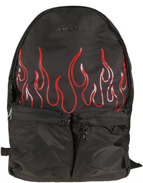 Vision of Super Flame Print Backpack