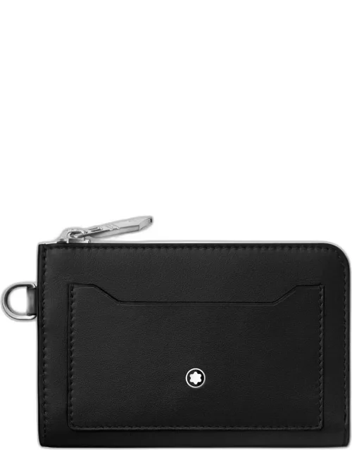 Men's Meisterstück Key Pouch Leather Zip Card Holder