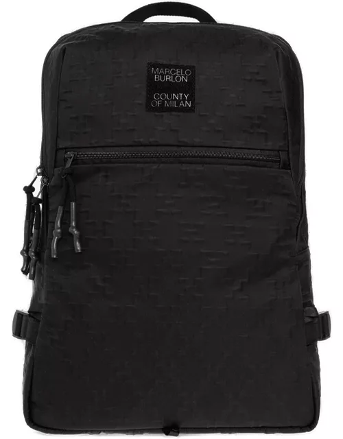 Marcelo Burlon Logo-patch Zipped Backpack