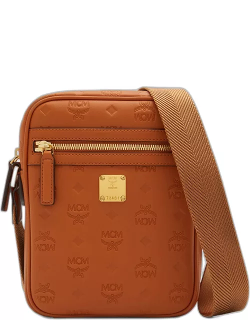 Men's Klassik Leather Heritage Logo Mini Crossbody Bag