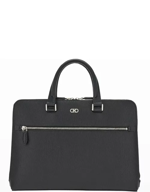 Men's Leather Gancini Briefcase Bag