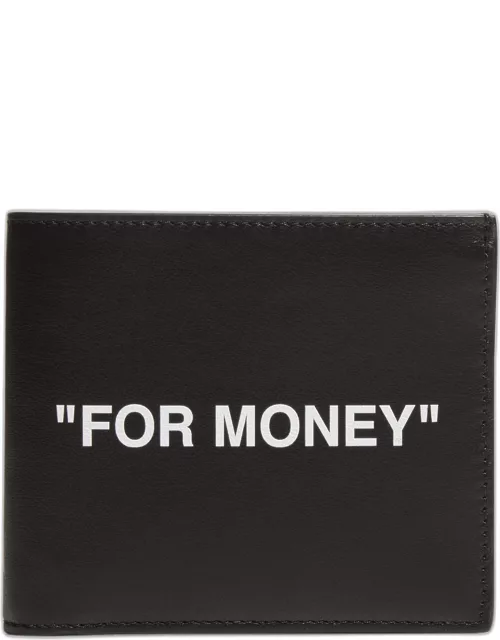 Men's "For Money" Leather Bifold Wallet