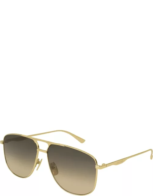 Metal Pilot Sunglasses, Gold