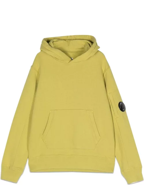 c.p. company basic fleece hoodie