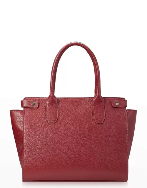 Reese Leather Top Handle Satchel Bag