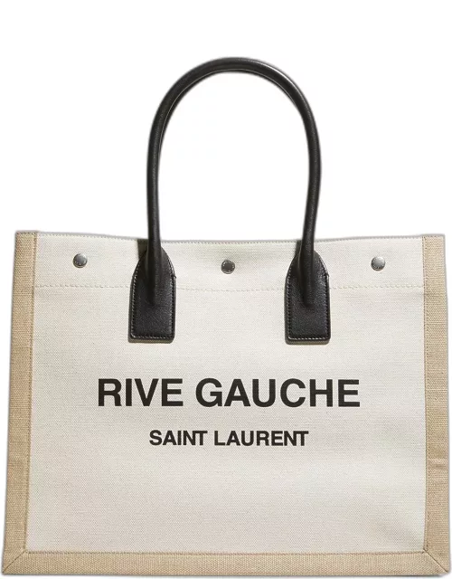 Rive Gauche Small Tote Bag in Canva