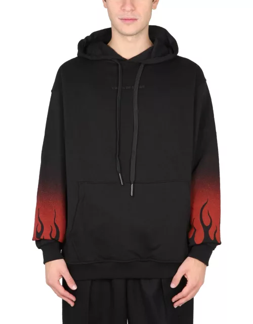 vision of super "negative flames" hoodie