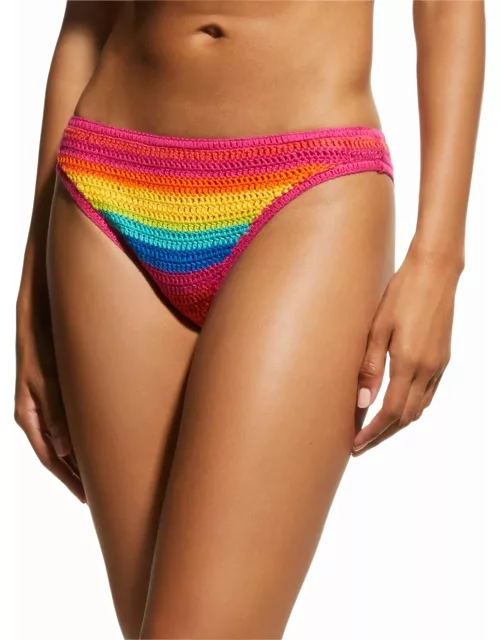 Rainbow Crochet Bikini Bottom
