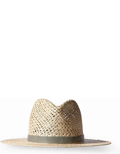 Otis Woven Straw Fedora Hat