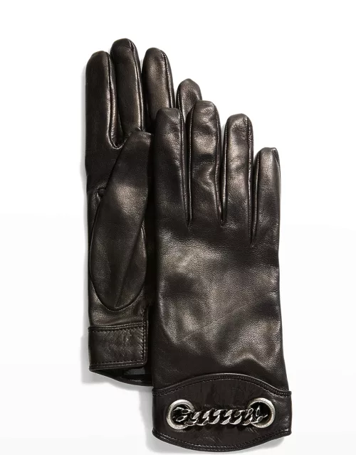 Chain Leather Glove