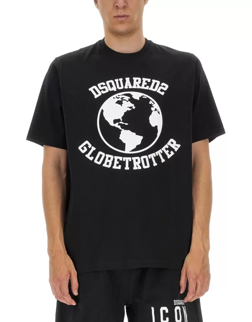 dsquared "globetrotter" t-shirt