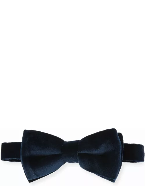 Velvet Bow Tie, Navy