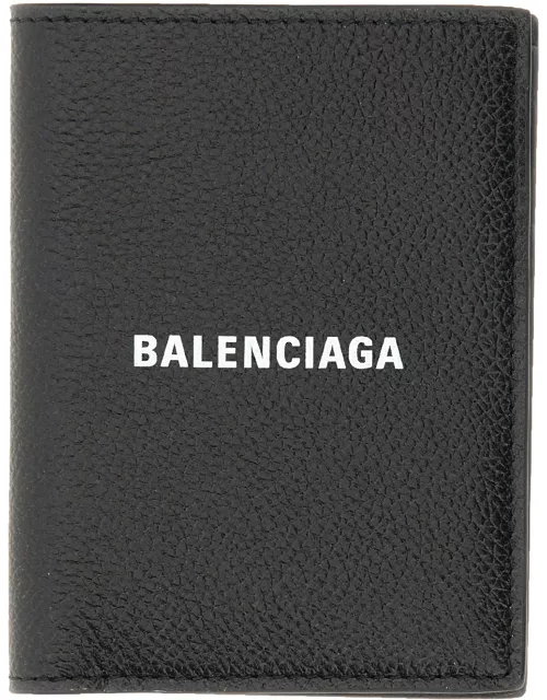 balenciaga vertical wallet with logo