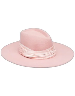 Harlowe Wide-Brim Felt Fedora Hat