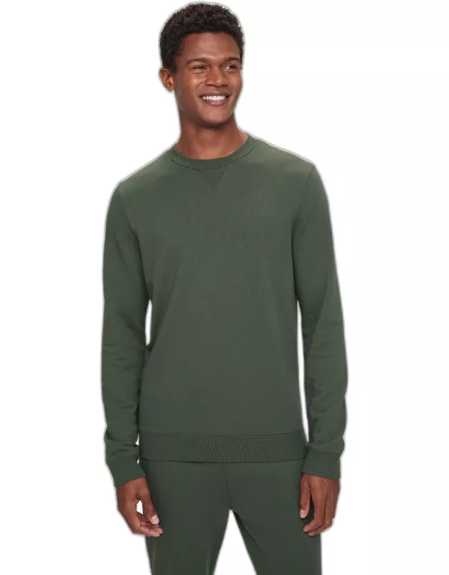 Derek Rose Men's Sweatshirt Quinn Cotton Modal Soft Green