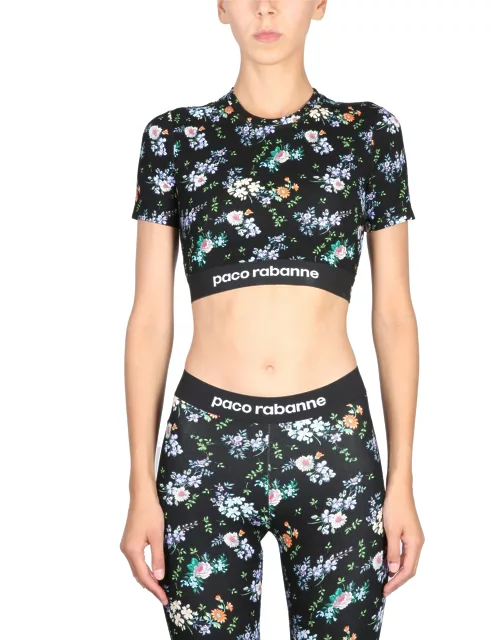 paco rabanne top cropped