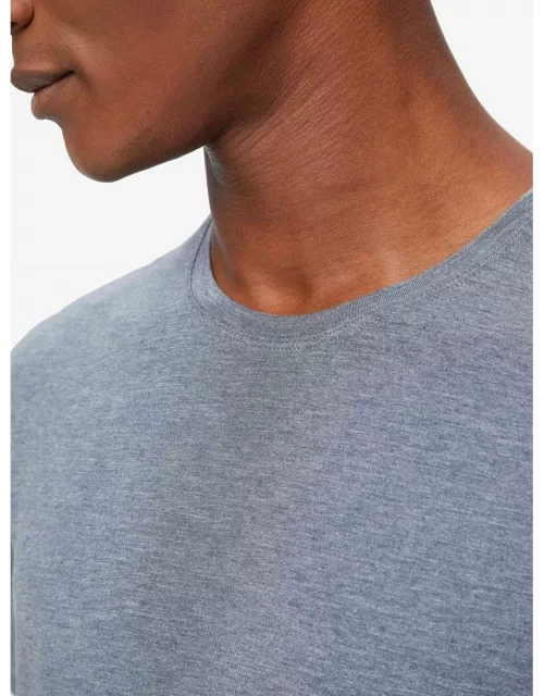 Derek Rose Men's T-Shirt Marlowe Micro Modal Stretch Charcoa