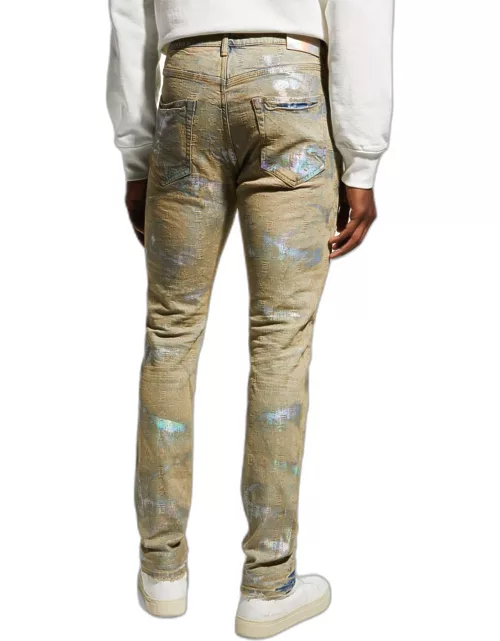 Men's Painted Denim Pant