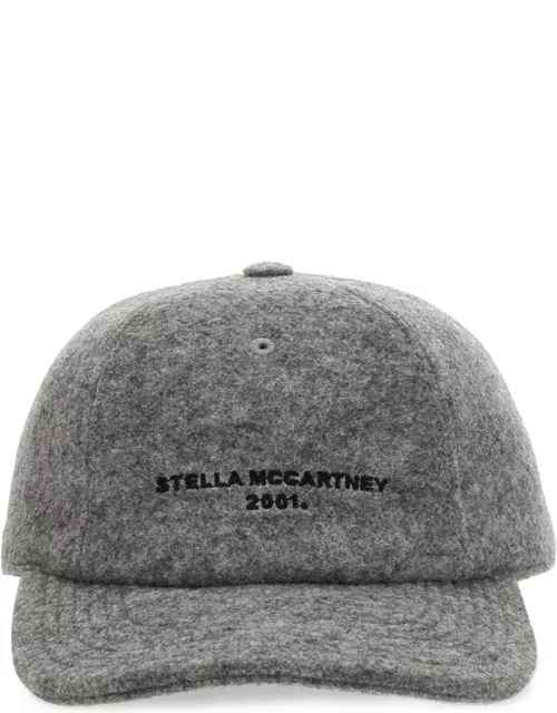 stella mccartney baseball hat with logo embroidery
