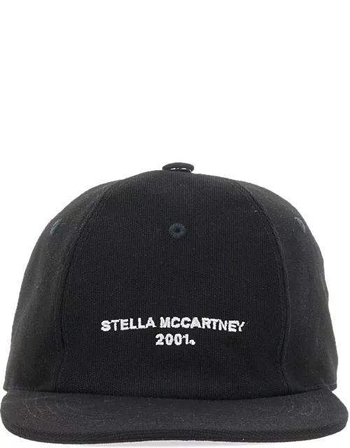 stella mccartney baseball hat with logo embroidery