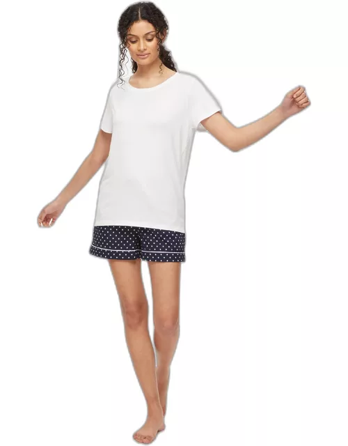 Derek Rose Women's T-Shirt Lara Micro Modal Stretch White