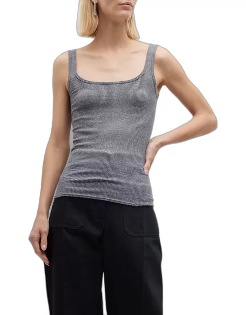 The Essential Ribbed Scoopneck Tank Top