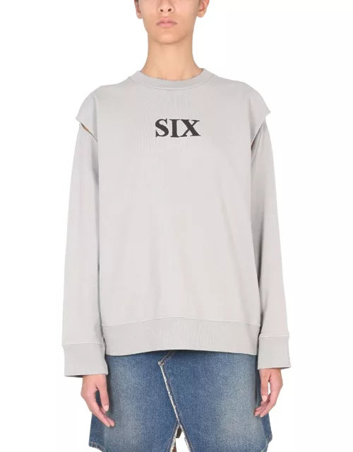 mm6 maison margiela sweatshirt "six"