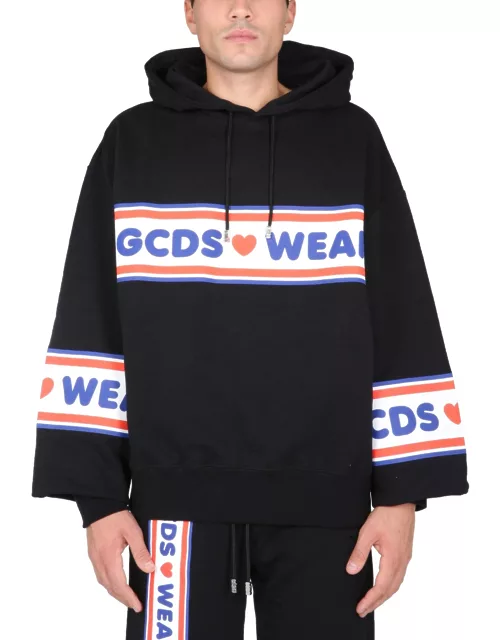 gcds "cute tape" logo sweatshirt