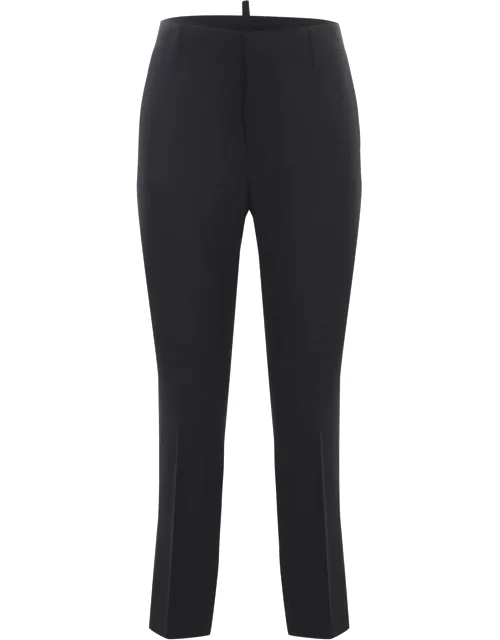 Dsquared2 Trousers In Virgin Wool Blend